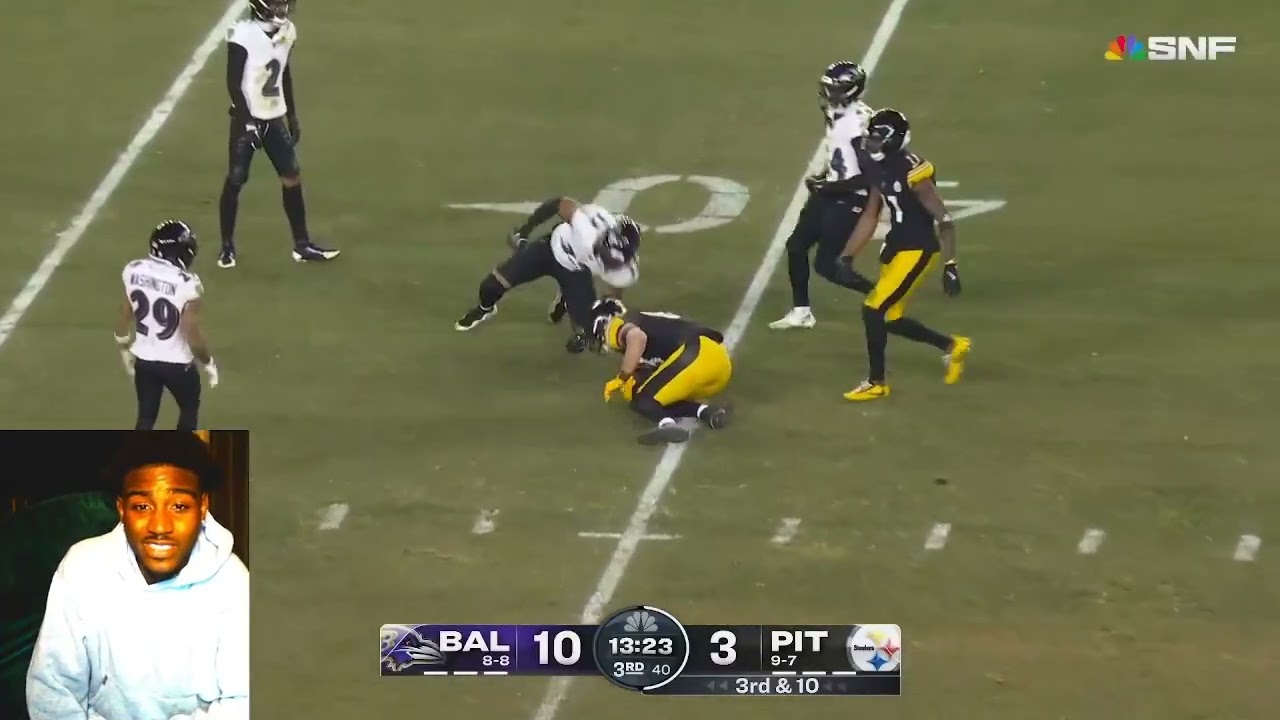 Реакция на основные моменты матча «Балтимор Рэйвенс» — «Питтсбург Стилерс» | 18-я неделя сезона Н...