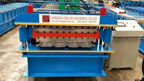 corrugated + IBR double layer roll forming machine