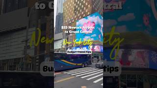 $25 from Newark Airport to Grand Central in New York City #travel #newyork #newyorkcity #nyc