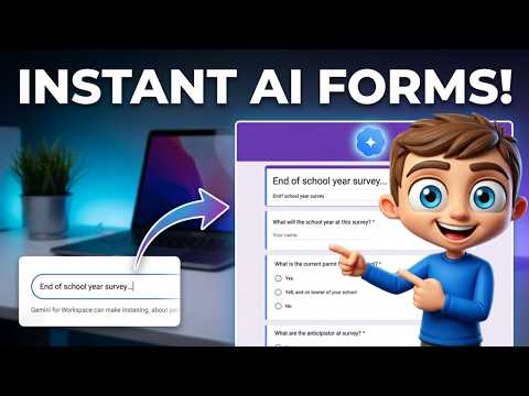 Google Forms in Seconds with AI (No More Manual Work)