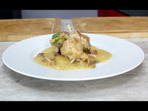 Lapin à La Moutarde Et Vin Blanc