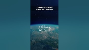 وَلَا تَلۡبِسُواْ ٱلۡحَقَّ بِٱلۡبَٰطِلِ - تلاوة مباركة من سورة البقرة (42)