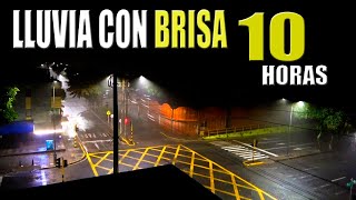 LLUEVE con BRISA ☔ *fuerte lluvia con viento* (SONIDO DE LA LLUVIA CON FUERTE BRISA) fuerte brisa