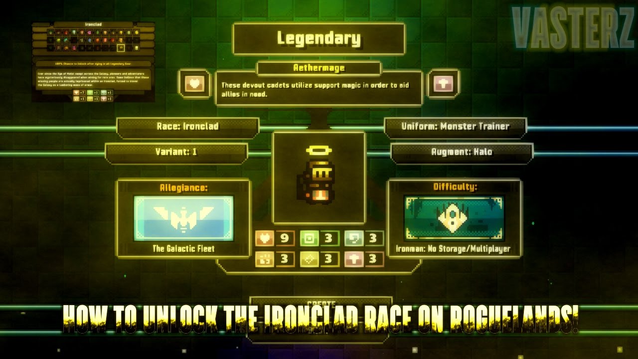 [Roguelands] - "HOW TO UNLOCK THE IRONCLAD RACE!"