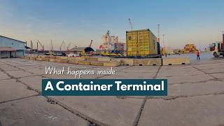 What 8 Hours Inside a Container Terminal Looks Like (5 Minutes overview)