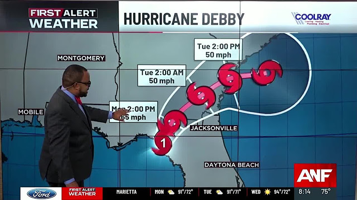 Hurricane Debby Monday morning update: The latest track and timing as it makes landfall