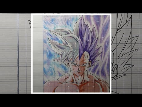 Dragon Ball Son Goku Ultra Instinct illustration, Goku Vegeta