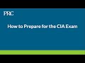 Prc webinars  how to prepare for the cia exam