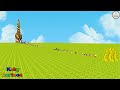 Paint Animals Gorilla Cow Lion Elephant Dinosaurs Dragons and T-Rex Fountain Crossing Animal Cartoon
