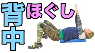 背中ストレッチが気持ち良い！ハーフストレッチポール！