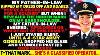 My Father-In-Law Ripped My Dress at His Daughter's Engagement Party—Until A 4-Star General…
