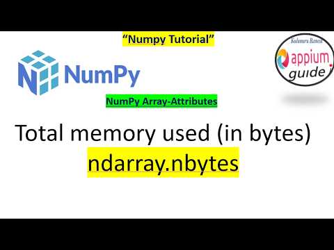 NumPy Array Attributes #6 | "ndarray.nbtye" - Explained with Examples