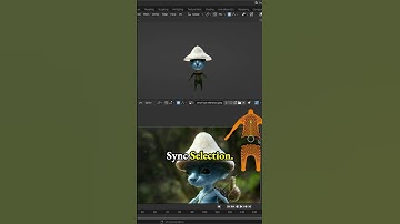 Turn off UV sync selection & Texture Project Pants for Smurf Cat meme - low poly 3d model in Blender