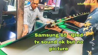 Samsung 65 QLED TV: Sound OK but no picture