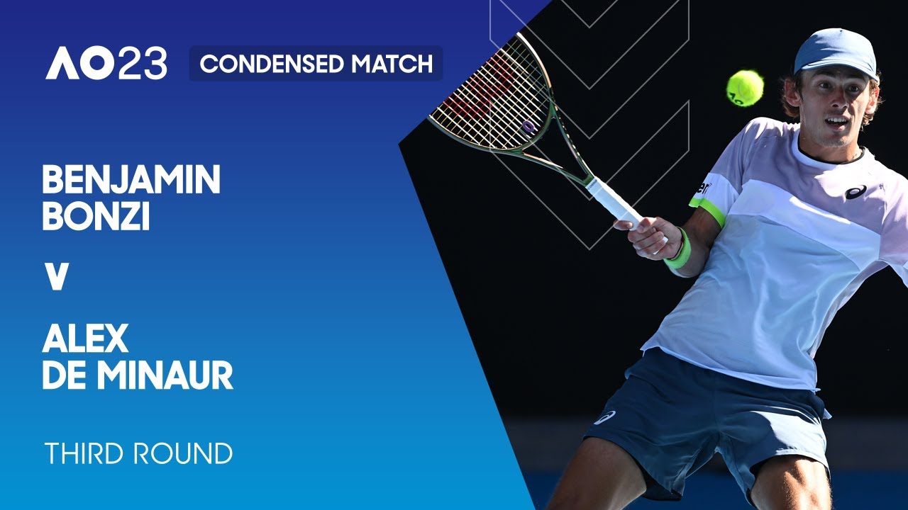 Benjamin Bonzi v Alex de Minaur Condensed Match | Australian Open 2023 Third Round