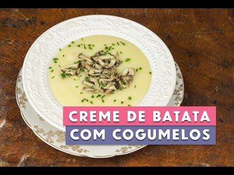 Vídeo: Como Cozinhar Batatas Com Cogumelos Em Creme