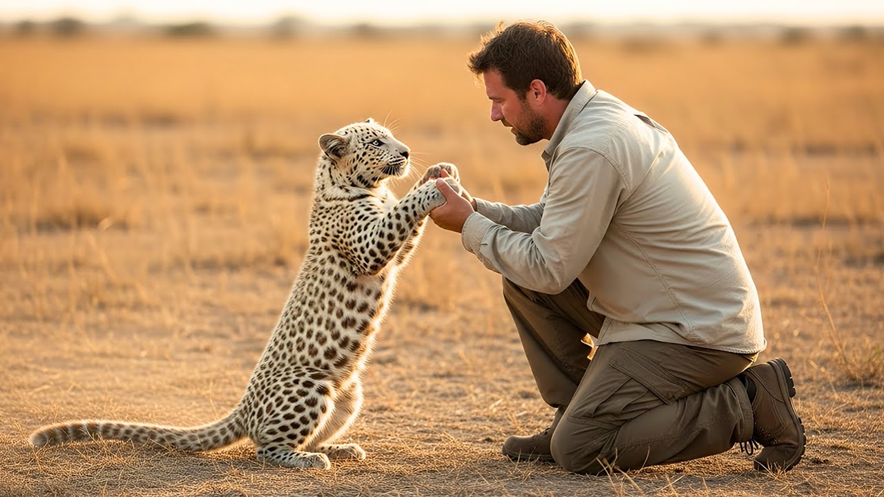 A White Leopard Cub Begged a Man for Help - And Then an Incredible Journey Began