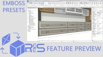 Realtime Custom Cabinetry System 27 (for Revit 2027) : DEVELOPMENT PREVIEW - EMBOSS PRESETS