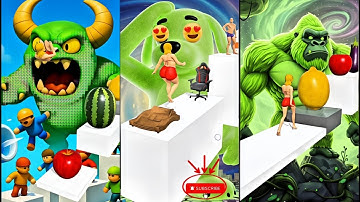 Squeezy Girl vs lemon vs apple vs banana vs juice can 🥸 #squeezygirl #youtuber  #games #viral 