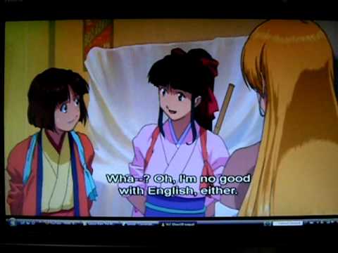 Sakura Taisen Movie - Engrish scene with Sakura and Lachette