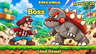 Pop's World Running Game Updated | Boss Level | Level 1-20 | #gaming #games #leadgamer screenshot 2