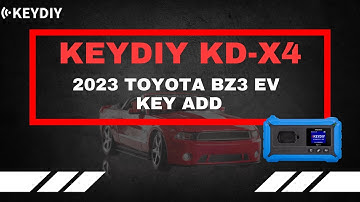 How to Program a 2023 Toyota BZ3 EV Key with KEYDIY KD X4