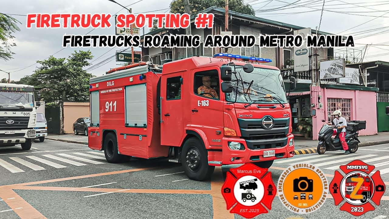 FIRETRUCKS SPOTTING #1 | FIRETRUCKS ROAMING AROUND METRO MANILA | RECTO ENGINE SPOTTED?