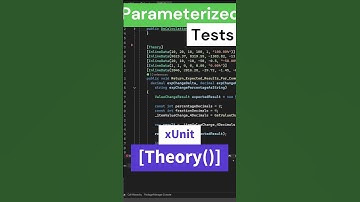 xUnit Theory - Parameterized Tests #unittest