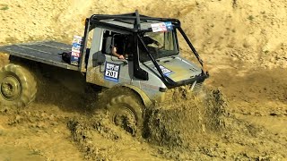 4x4 Offroad Truck in WATERHOLE, MUD & SAND | MB Unimog 1300 | Mont-Saint-Guibert 2023 Truck Trial