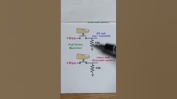 Pull Down Resistor Basics #electronics #howto #diy