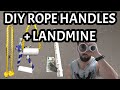 BUILD YOUR OWN ROPE HANDLES & LANDMINE (Cheap)