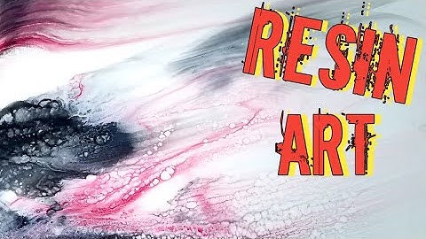 Resin art. Abstract/Easy Swipe technique to Create Cells