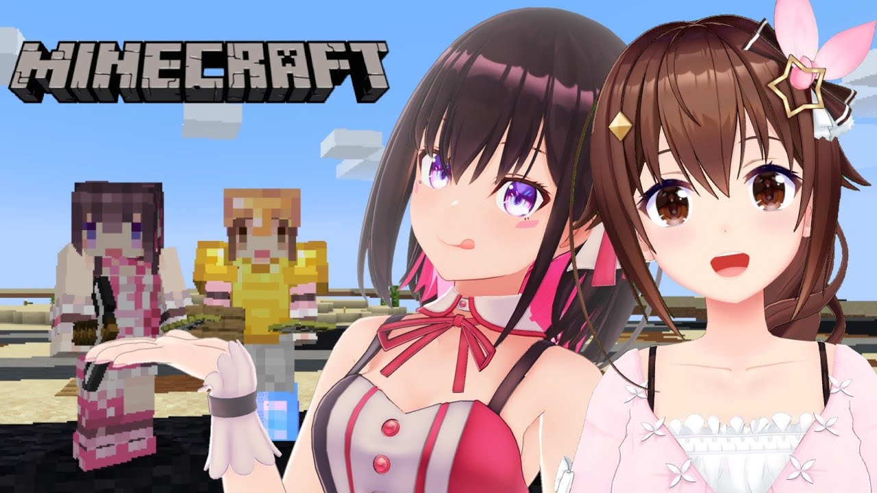 【Minecraft】そらあず久々の地上絵！！【#SorAZ/#ときのそら生放送】