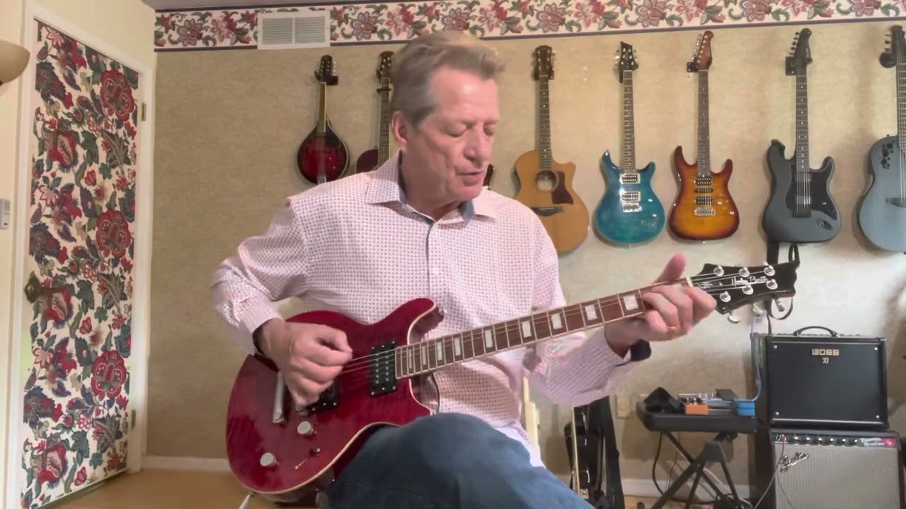 Guitar Review Demo of the Harley Benton XT-22 Black Cherry Flame