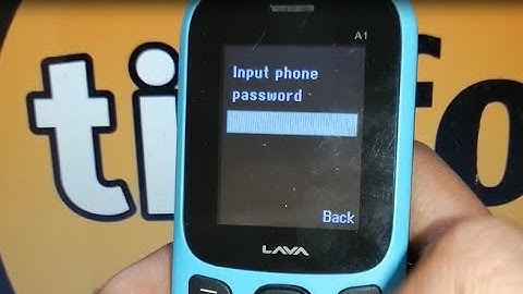 how to set password on lava a1 mobile !! how to turn on phone lock in lava a1