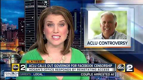 ACLU urges Hogan to cease blocking, censoring comments on Facebook