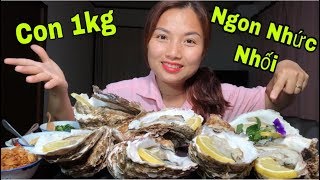 Lần Đầu Ăn Thử Hào Đá Hoàng Đế Khổng Lồ Con 1 kg Tái Chanh Kiểu Thái  Ngon Nhức Nhối #224