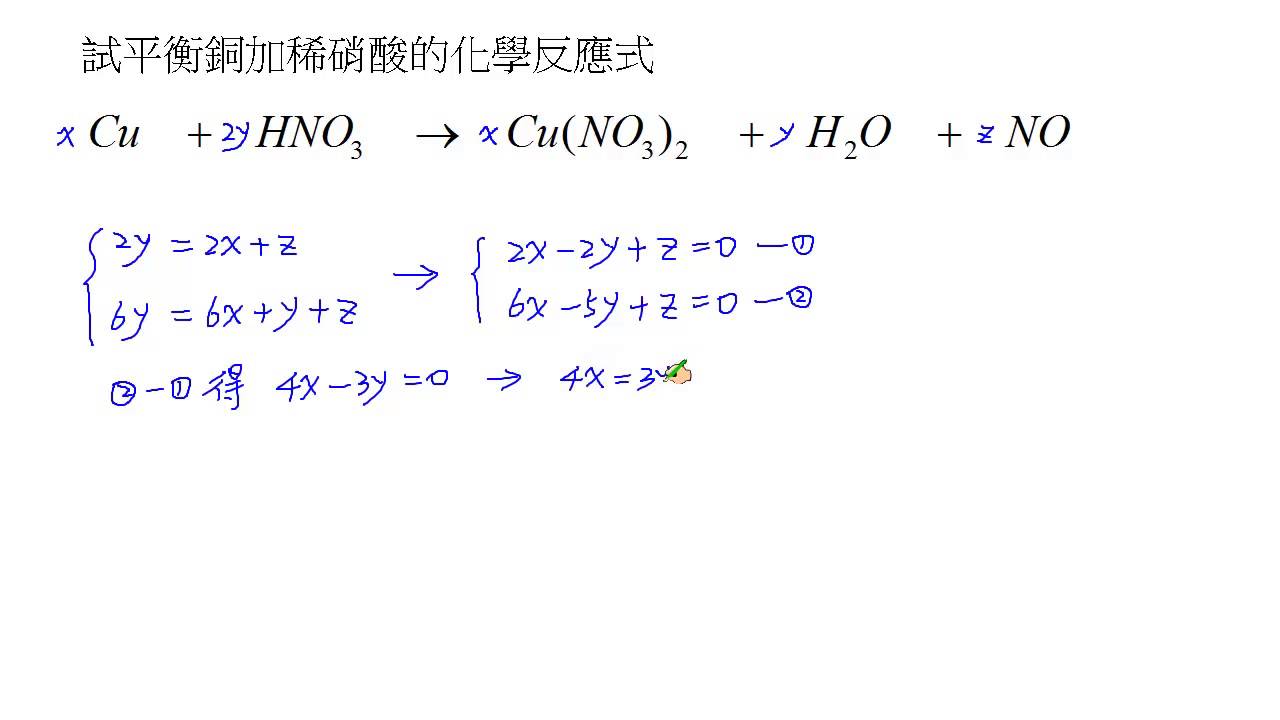 銅 と 希 硝酸 化学 反応 式