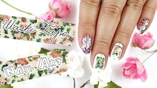washi tape nail