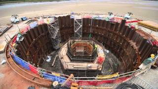 Mersey Gateway Bridge - South Pylon First Lift - August 2015