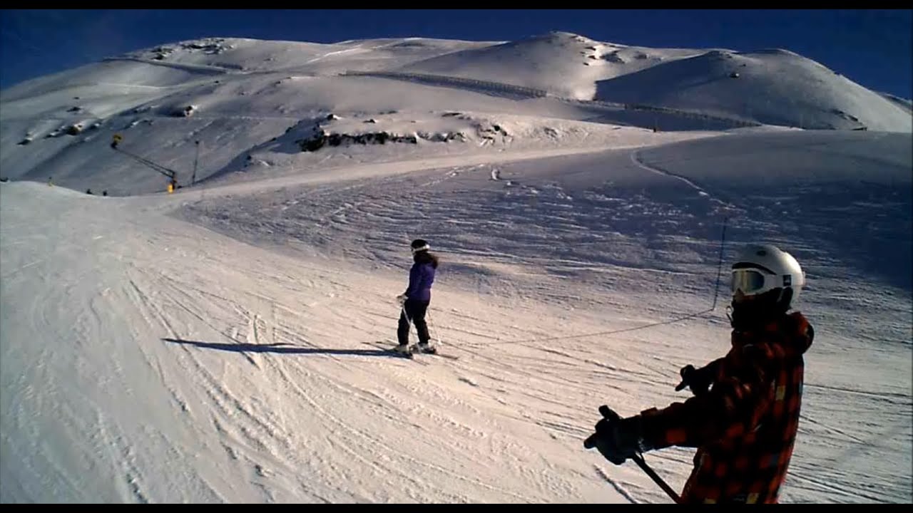 Esquiando En Sierra Nevada 2013 Descenso Del Río Hd Youtube