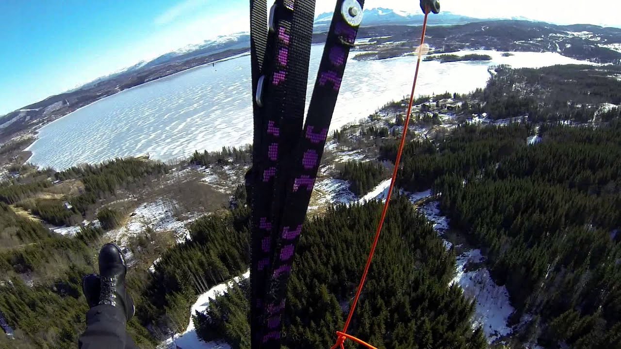 Paragliding fra Steinmoen 6/4-2014 med Swing Arcus small skolevinge.