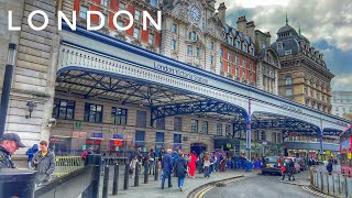 London City Walk in Spring  | 4K HDR Virtual Walking Tour around the City | London Walking Tour