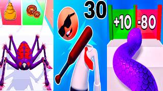 Crazy Office Game | Snake Run Race Game | Spider &amp; Insect Evolution Run game | #30