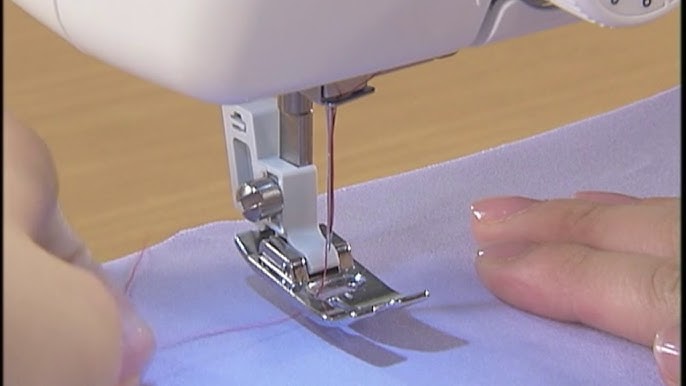 How to sew a zipper on some Brother mechanical sewing machines. 