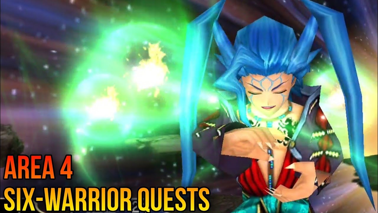 [DFFOO GL] Six-Warrior Quests: Area 4 - Three character clear | Seven, Seymour Cheeks, Neon