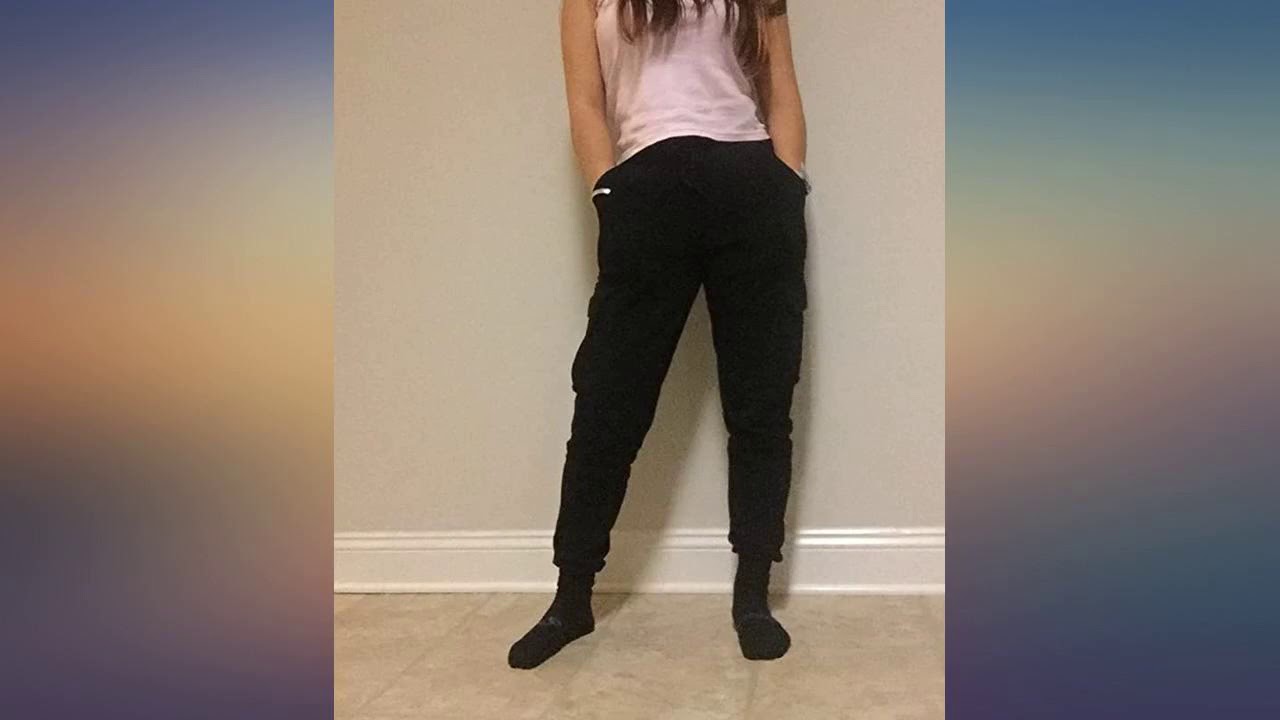 SEVEGO Women's 30"//32"//34" Tall Inseam Cotton Soft Jogger Zipper Pockets Cargo review