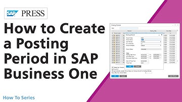 How to Create a Posting Period in SAP Business One