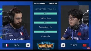 SyDe vs TH000 WarCraft 3 WCG 2019 Xi'An (Miker)