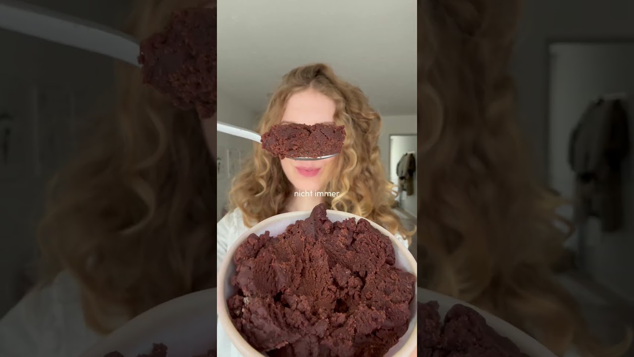 gesunder BROWNIE TEIG zum Löffeln - ohne raffinierten Zucker!  